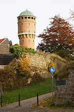 Der Rüthener Wasserturm vom früheren Schneringer Tor aus betrachtet