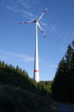 Windrad auf dem Hilchenbacher Windwanderweg