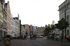 Blick auf den Marktplatz der alten Hansestadt Wismar