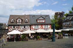Blick über den Marktplatz von Braunfels