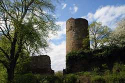 Burganlage in Stadt Blankenberg