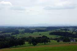 Blick von der Ruhebank in Richtung Siebengebirge