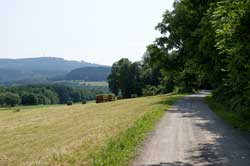 Blick zurück auf dem A2 Richtung Kindelsberg