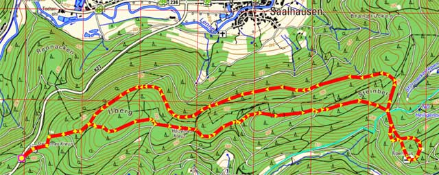 Wanderroute Steinernes Kreuz - Alpenhaus und zurück