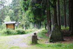 Blick über den Dreiherrnstein in Richtung Riemen