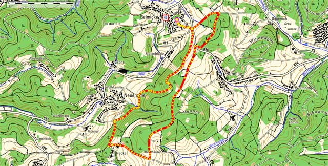 Rundwanderweg Belmicke - Hecke
