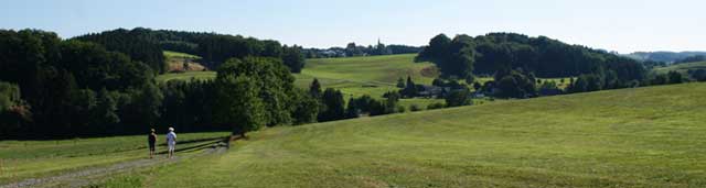 Blick vom Panoramaweg auf Thier