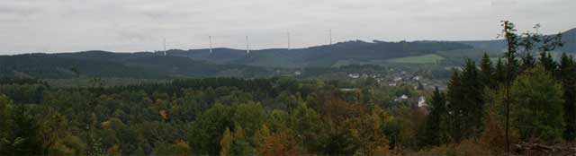 Blick auf den Hilchenbacher Höhenring