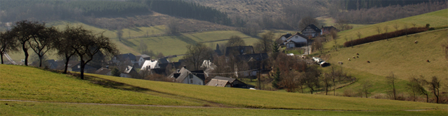 Blick vom Kulturhistorischen Lernpfad auf Ruckersfeld