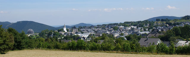 Blick vom Herrloh zurück auf Winterberg