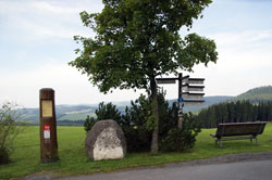 Der Grenzweg zwischen dem ehemaligen Herzogtum Westfalen und der ehemaligen Grafschaft Wittgenstein bei Langewiese