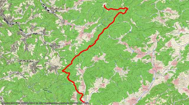 Rothaarsteig-Etappe vom Lahnhof nach Rodenbach