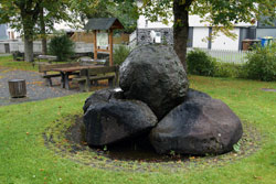 Der Dorfplatz in Lützeln