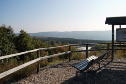 Panorama vom Aussichtspunkt der Kaolin-Tongrube Auf dem Kreuz