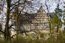 Blick zurück auf Schloss Junkernhees