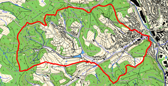 Wanderroute rund um Fellinghausen und Osthelden