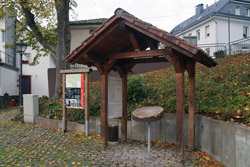 Start und Ziel des Fachwerkwegs am Burgplatz