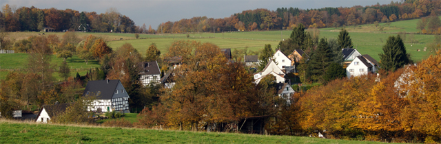 Blick vom Fachwerkweg auf den Nümbrechter Ortsteil Lindscheid