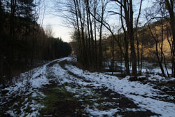 Die alte Bahntrasse an der Heiligen Quelle in Wiedenest