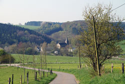 Blick vom Mühlenweg auf die Delling