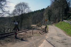 Die Wuppertalbahn zwischen Wilhelmstal und Krebsöge