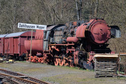 Alte Dampflok im Museumsbahnhof Dahlhausen