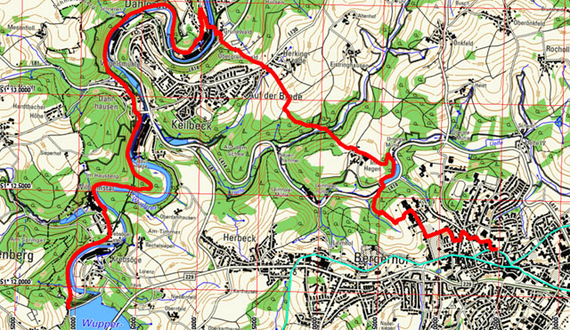 Route Tuchmacherweg Radevormwald