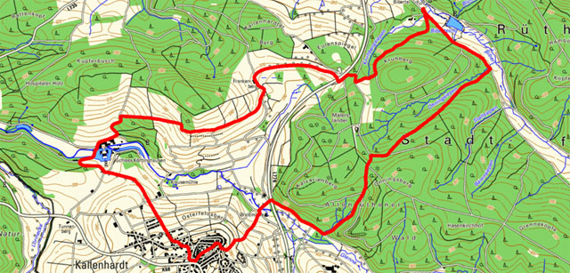 Route Rundwanderung Kallenhardt