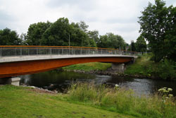 Die neue Aggerbrücke in Schiffarth