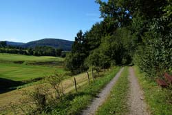 Golddorf-Route mit Blick auf den Wilzenberg