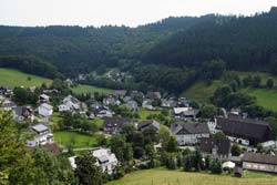 Blick von der Golddorf-Route auf Niedersorpe