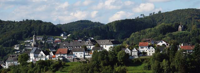 Panoramablick vom Lüsenberg auf die Arnsberger Altstadt