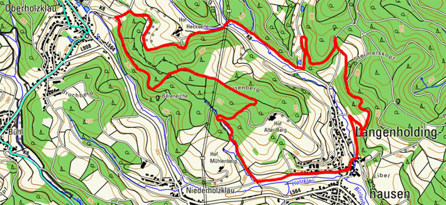 Route Rundwanderung Langenholdinghausen