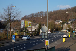 Blick vom Siegerlandweg auf die B 62