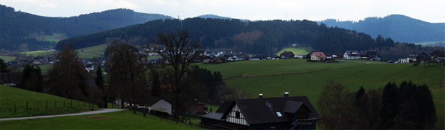 Blick vom Mäanderweg auf Rückershausen