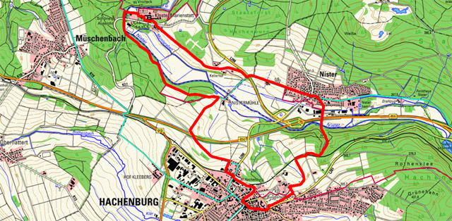 Route Historischer Weg Hachenburg