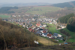 Blick vom Scharn hinunter auf Eschenbach