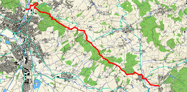 Route Hansaweg (X9) – 2. Etappe