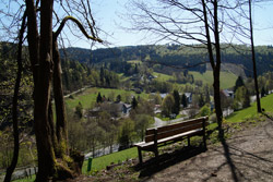 Blick über die Asten- und die Alte Heeresstraße