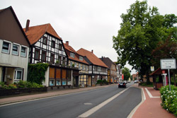 Die Osterstraße im Flecken Aerzen