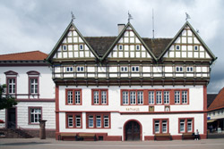 Rathaus mit Schandpfahl