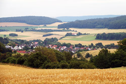 Blick vom Saalberg auf Sonneborn