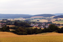 Blick vom Saalberg auf Sonneborn