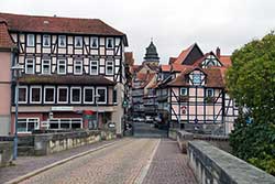 Alte Werrabrücke mit Lange Straße