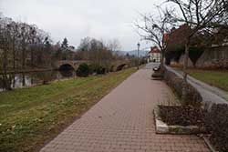 Blick zurück auf die Werrabrücke