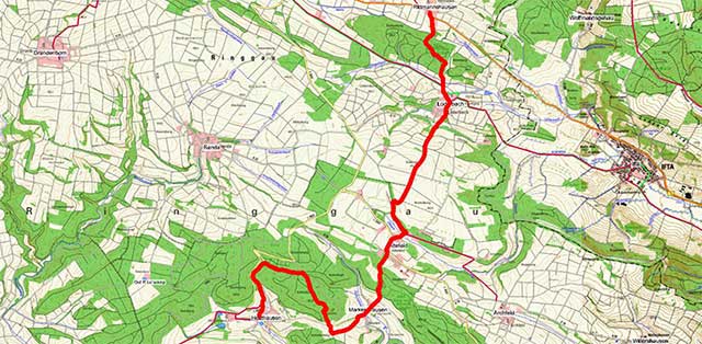 Wegpunkte Werra-Burgen-Steig Hessen – Abschnitt 10