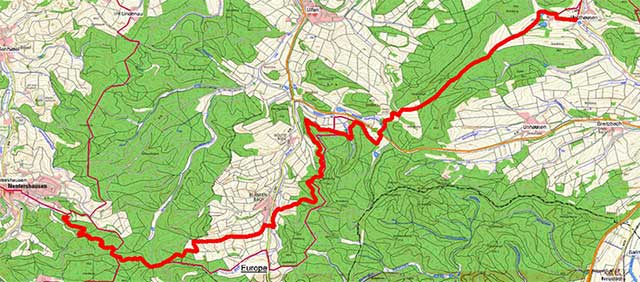 Wegpunkte Werra-Burgen-Steig Hessen – Abschnitt 11